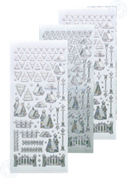 Bild von Winter scenery sticker #40 silver