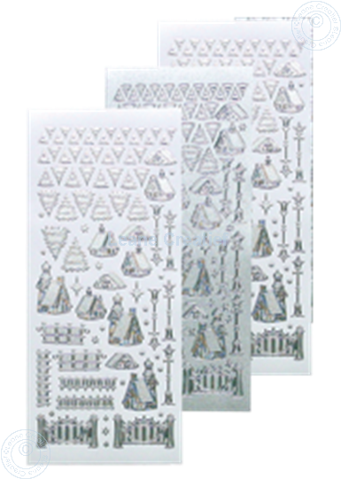 Bild von Winter scenery sticker #40 silver