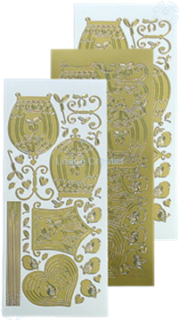Picture of LeCreaDesign® sticker birdcage gold