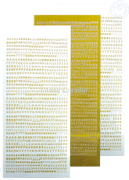Afbeeldingen van LeCreaDesign® Alfabet stickers mirror yellow