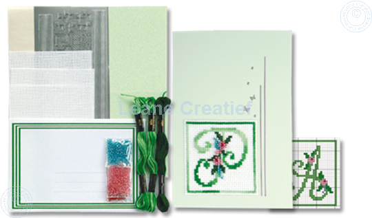 Picture of Alphabet cross stitch cards kit #3