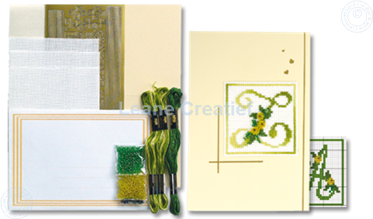 Picture of Alphabet cross stitch cards kit #4