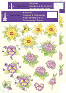 Picture of LeCreaDesign® Flower decoupage papers