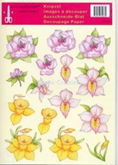 Picture of LeCreaDesign® Flower decoupage papers