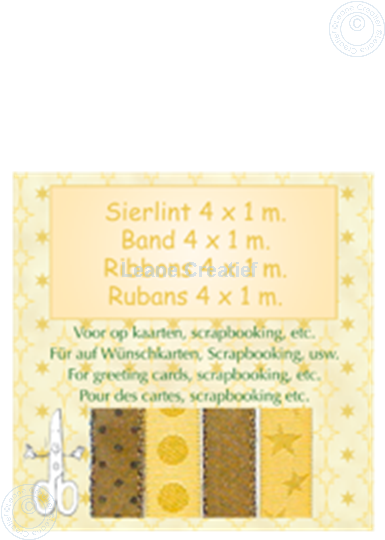 Picture of Ribbon 4x1 m gold