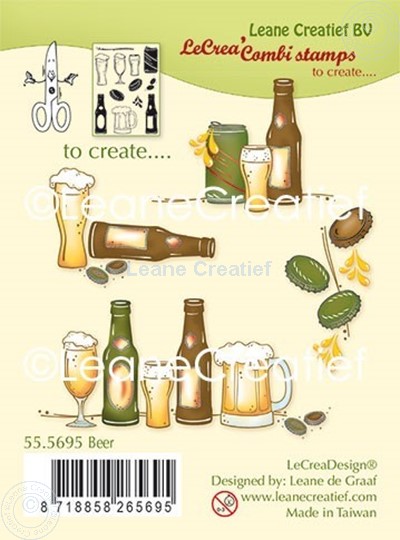 Afbeelding van Combi clear stamp Bier