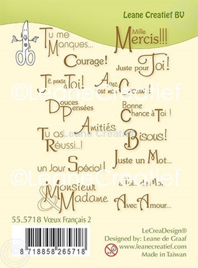 Picture of Combi clear stamp Texte French