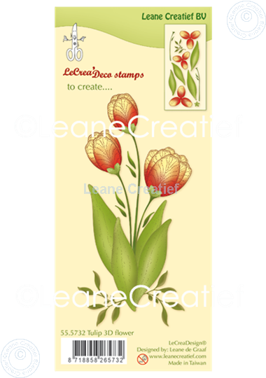 Bild von Silikon Stempel 3D Blume Tulpe 