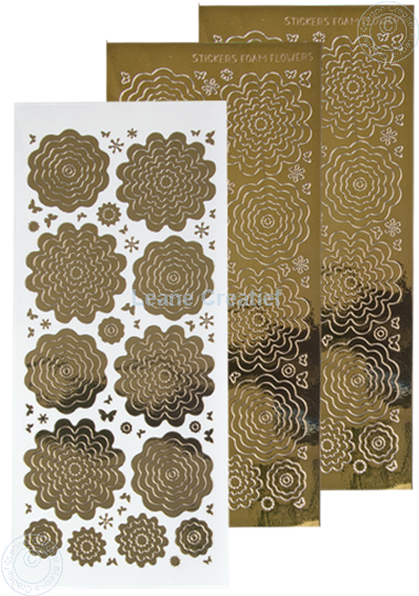 Bild von Nested Flower Sticker mirror gold