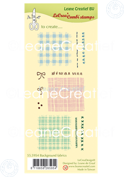 Afbeeldingen van LeCreaDesign® clear stamp Stof - Textiel achtergrond