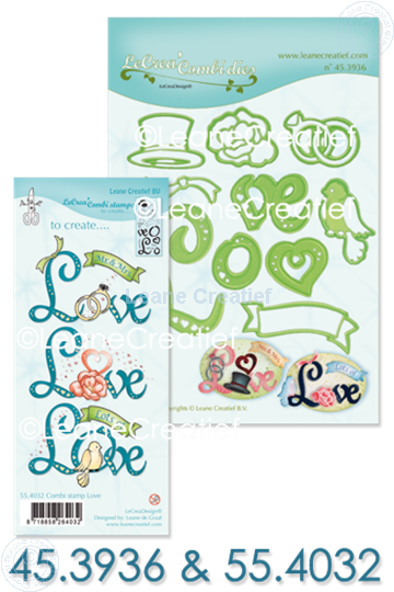 Afbeelding van Set Lea'bilitie & Clearstamp Love