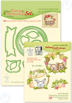 Bild von Set Stamp & Contour Die Wreath X-mas