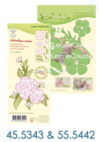 Afbeelding van Multi die & Clearstamp Carnation