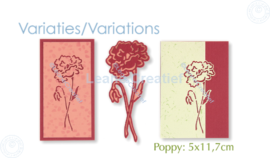 Picture of Lea’bilitie® Poppy silhouette cut and embossing die mal