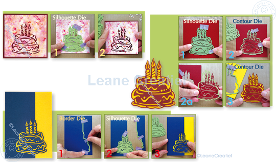 Picture of  Silhouette Birthday Cake cutting die