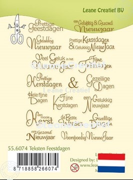 Picture of LeCreaDesign® clear stamp Dutch Wishes  Christmas and New Year