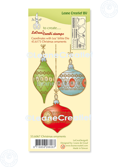 Picture of LeCreaDesign® combi clear stamp Christmas ornaments 