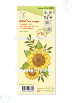 Picture of LeCreaDesign® deco clear stamp Sunflower 3D 