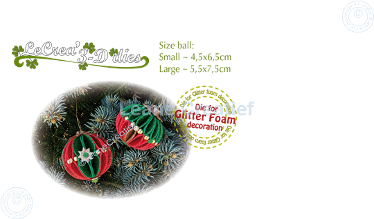 Picture of Lea’bilitie® Glitter Foam decoration Ornament(ball) smooth cutting die