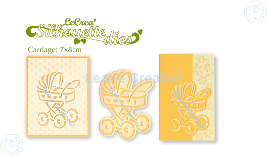 Afbeelding van Lea’bilitie® Kinderwagen  silhouette snij en embossing mal