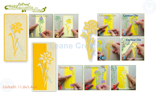 Afbeelding van Lea’bilitie® Silhouette die Narcis snij en embossing mal