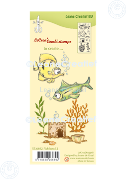 Bild von LeCreaDesign® Kombi Silikon Stempel  Fische 2.