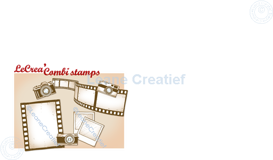 Picture of LeCreaDesign® combi clear stamp Cameras, filmstrips & pictures