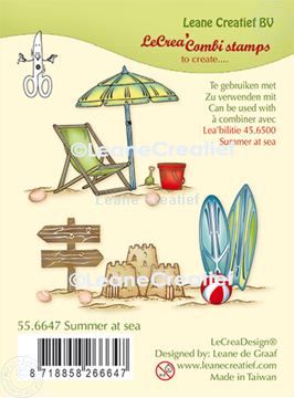 Bild von LeCreaDesign® Kombi Silikon Stempel  Sommer an See