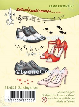 Afbeeldingen van LeCreaDesign® combi clear stamp Dansschoenen