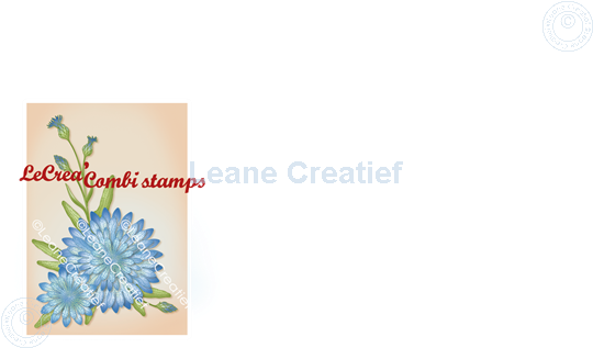 Bild von LeCreaDesign® Deko Silikon Stempel Kornblume 3D