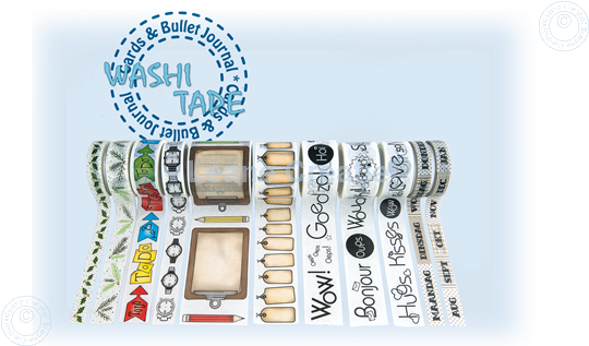 Bild von Washi tape Labels, 30mm x 5m.