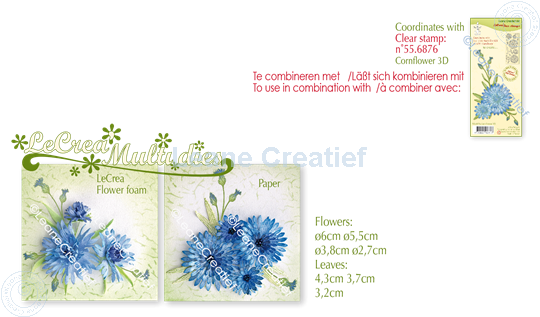 Bild von Lea’bilitie® Multi die 020 Kornblume Präge- und Schneideschablone