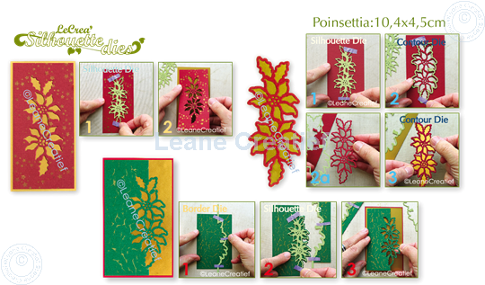 Bild von Lea’bilitie® Silhouette die Poinsettia Schneideschablone