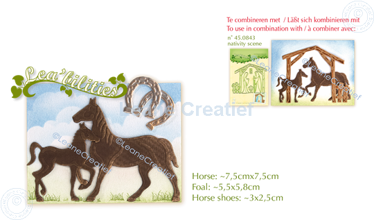 Picture of Lea’bilitie® Horse & Foal cut and embossing die