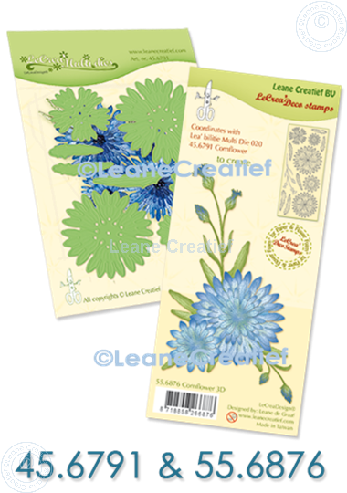 Afbeelding van Set Multi die & Clearstamp Cornflower 3D