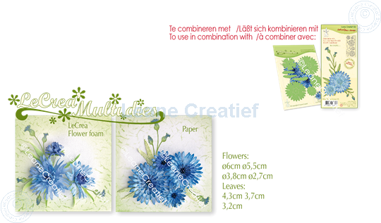 Bild von Set Multi die & Clearstamp Cornflower 3D