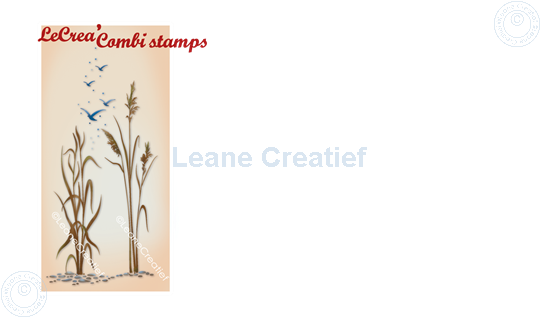 Picture of LeCreaDesign® combi clear stamp Waterside & reed