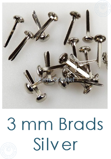 Picture of 40 Brads 3mm Silver
