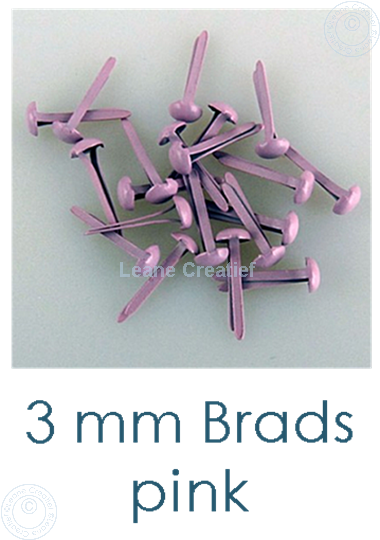 Afbeelding van 40 Brads Pink 3mm