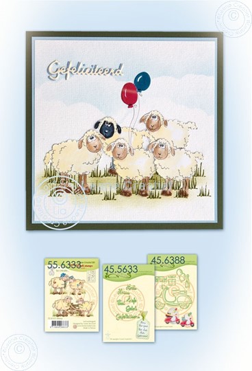 Image sur Card with sheep