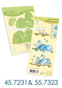 Bild von Set Silhouette die & Clearstamp Swans