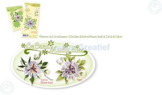 Picture of Set Multi die & Clear stamp Passion flower  3D