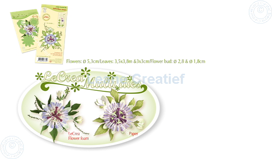 Bild von Set Multi die & Clear stamp Passion flower  3D