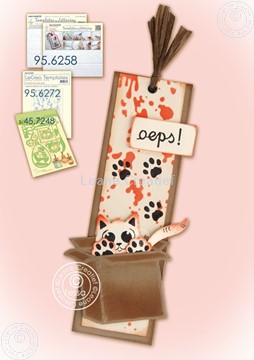 Bild von Bookmark with cat