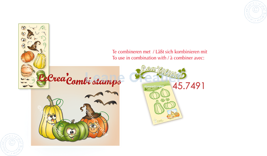 Afbeelding van LeCreaDesign® combi clear stamp Pompoenen