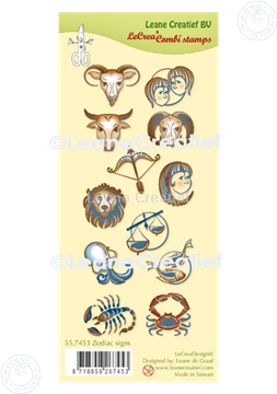 Image de LeCreaDesign® tampon clair à combiner Signes du zodiaque
