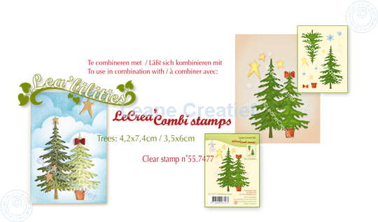 Afbeelding van Set Lea'bilitie & Clearstamp Christmas tree