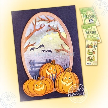 Image de pumpkin Halloween diorama card