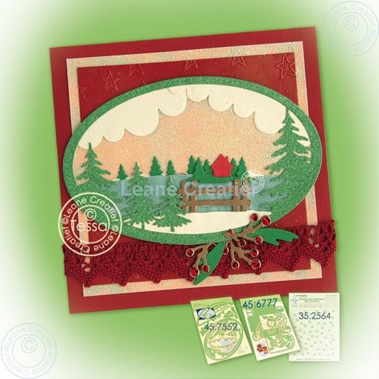 Afbeelding van diorama Christmas colorfull card