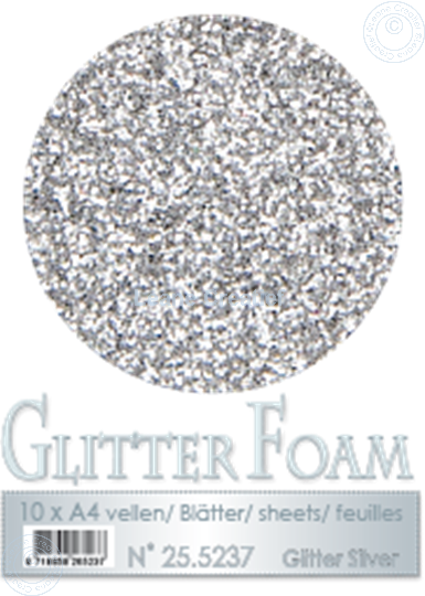 Picture of Glitter Foam A4 sheet Silver